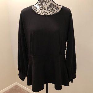 Eloquii black blouse